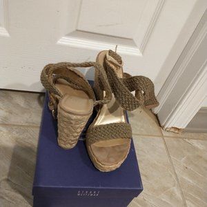 Stuart Weitzman canvas wedges